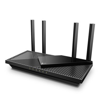Рутер TP-Link Archer AX55, 3000Mbps, 2.4GHz (574 Mbps)/ 5GHz (2402 Mbps), Wireless AX, 4x LAN 1000, 1x WAN 1000, 1x USB 3.0, 4x външни антени | JAR Computers TP-Link Archer AX55