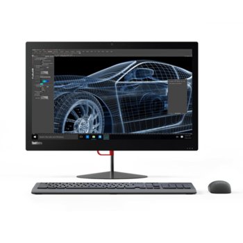 All in One компютър Lenovo ThinkCentre X1 (10KF0001BL), двуядрен Skylake Intel i5-6200U 2.3/2.8GHz, 23.8"(60.45cm) Full HD IPS Display, 8GB DDR4 RAM, 256GB SSD, 5x USB 3.0, клавиатура и мишка, Windows 7/10 | JAR Computers Lenovo ThinkCentre X1 10KF0001BL