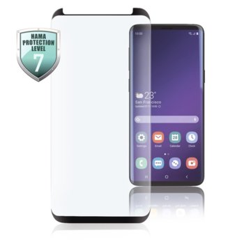 Протектор за екран Hama Full Screen, за Samsung Galaxy S10, черна рамка | JAR Computers Hama Full Screen за Samsung Galaxy S10 черен
