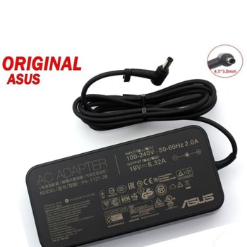 Захранване (оригинално) за Asus Zenbook Pro UX501J/UX501JW/UX501VW ROG G501/G501J/G501V, 19V/6.3A/120W, 4.5x3.0mm жак | JAR Computers Asus 19V, 6.3A, 120W 4.5x3.0mm