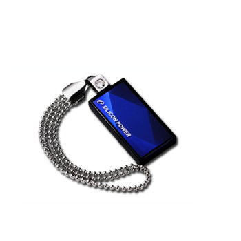 Памет 4GB USB Flash, Silicon Power Touch 810, Swarowski, синя | JAR Computers 4GB USB Flash
