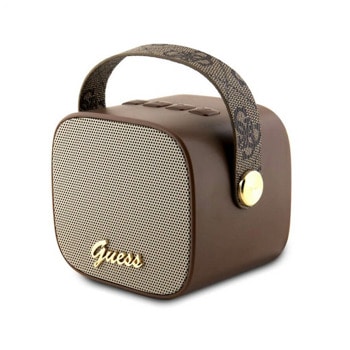 Тонколона Guess GUWSB2P4SMW, 1.0, 5W RMS, Bluetooth, 3.5mm жак, слот за microSD карта, кафява, време на работа до 4 часа | JAR Computers Тонколона Guess GUWSB2P4SMK
