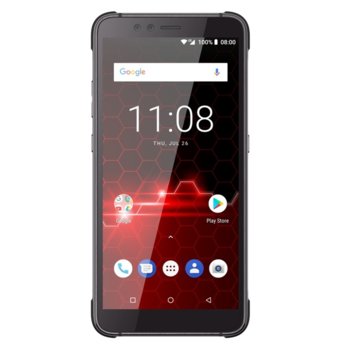 myPhone Hammer Blade 2 Pro (черен), поддържа 2 sim карти, 5.72" (14.53 cm) IPS дисплей, осемядрен MTK6763 2.0GHz, 6GB RAM, 128GB Flash памет (+ microSD слот), 16.0 & 8.0 Mpix камера, Android 8.1, 228g | JAR Computers myPhone Hammer Blade 2 Pro
