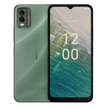 Смартфон Nokia C32 (зелен), поддържа 2 SIM карти, 6.52" (16.56 cm), HD+ IPS LCD дисплей, осемядрен Unisoc SC9863A1 1.6Ghz, 6GB RAM, 128GB Flash памет, 50 + 2 + 8 Mpix камери, Android, 199.4g | JAR Computers Смартфон Nokia C32 6/128 GB Green SP01Z01Z3530Y
