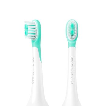 Резервни глави Xiaomi Soocas Head Green for Kids 2pcs Pack BH04G, 2 бр. | JAR Computers Xiaomi Soocas Head Green for Kids 2pcs Pack BH04G