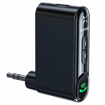 Bluetooth ресивър (приемник) Baseus Qiyin (WXQY010001), Jack 3.5mm, Bluetooth, черен | JAR Computers Baseus Qiyin WXQY010001