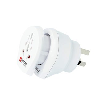 Адаптер Skross 1500210, 1 гнездо, от World към Australia/China, бял | JAR Computers Skross 1500210