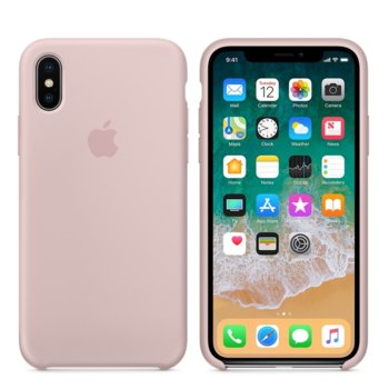 Apple iPhone X Silicone Case - Pink Sand