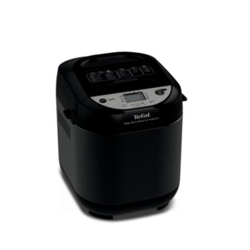 Хлебопекарна Tefal Pain ET Tresors Maison PF251835, 700W, 20 програми, вмecтимocт 1000 г., LCD дисплей, отложен старт, черна | JAR Computers Tefal PF251835