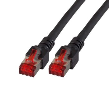 Пач кабел EFB-Elektronik K5515.1, SFTP, Cat.6, 1м, черен | JAR Computers Пач кабел EFB-Elektronik K5515.1