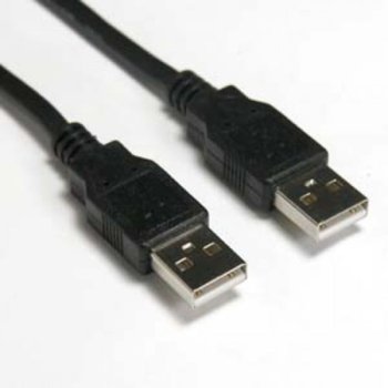 Кабел DeTech, USB А(м) към USB А(м), 1.5m, черен | JAR Computers DeTech USB А(м) към USB А(м) 1.5m df18034