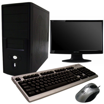 Настолен компютър PC "Трио" & 18.5" (47 cm) HANNS-G HH181APB, Athlon II X3 425 Triple Core 2.7GHz, 3GB RAM, 640GB HDD, DVDRW, GeForce 210 512MB (HDMI), SB5.1, клавиатура и мишка, 2г. гаранция | JAR Computers PC "Трио" & 18.5" (47 cm) HANNS-G HH181APB