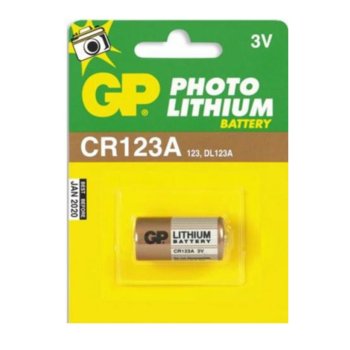 Батерия литиева GP CR123, 3V, 1 бр. | JAR Computers Батерия литиева GP CR123, 3V, 1 бр.
