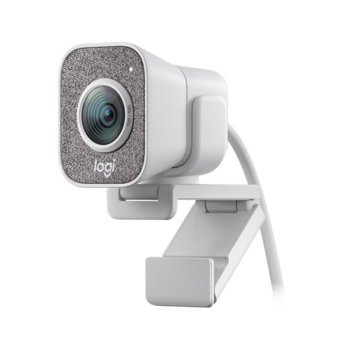 Уеб камера Logitech StreamCam, Full HD (1920x1080@60fps), 3.7 mm обектив, микрофон, за стрийминг, Autofocus, USB 3.1 Gen 1 Type-C, бяла | JAR Computers Logitech StreamCam White