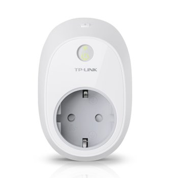 Смарт контакт TP-Link HS100, управляем, съвместим с Android 4.1 и по-нова версия | JAR Computers TP-Link HS100 Wi-Fi Smart Plug