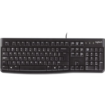 Клавиатура Logitech K120 (920-002509), черна, USB, US International, кирилизирана | JAR Computers Logitech K120 920-002509