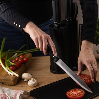 комплект ножове klausberg kb 7977 8 части черен