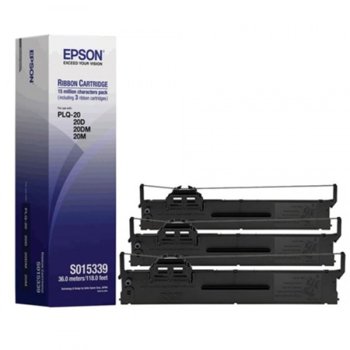 Лента за матричен принтер Epson PLQ-20/20M - Black - P№: C13S015339 - 3 Pack | JAR Computers Epson (C13S015339) Black