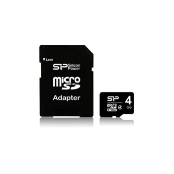Silicon Power microSDHC 4GB, Class 10