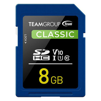 Карта памет 8GB SDHC, TEAM Group Elite TSDHC8GIV1001, Class 10, скорост на четене до 80MB/s, скорост на запис до 15MB/s image