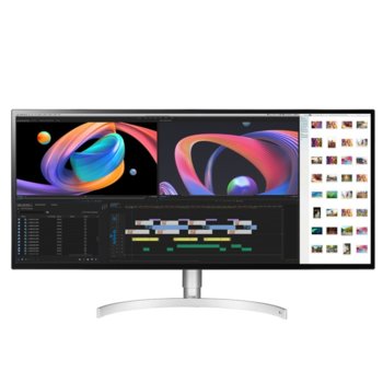 Монитор LG 34WK95U-W, 34" (86.36 cm) IPS панел, 5K2K, 5ms, 5 000 000:1, 450cd/m2, Display Port, HDMI, 2 USB, Thunderbolt 3 | JAR Computers LG 34WK95U-W