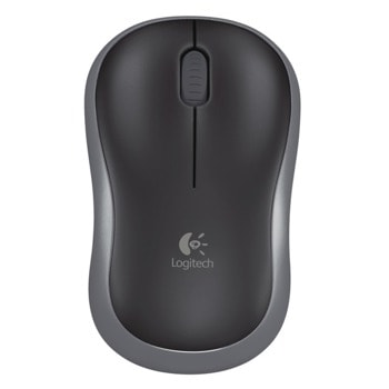 Мишка Logitech M185, оптична (1000 dpi), безжична, USB, сива | JAR Computers Logitech M185 EWR2 Swift Grey