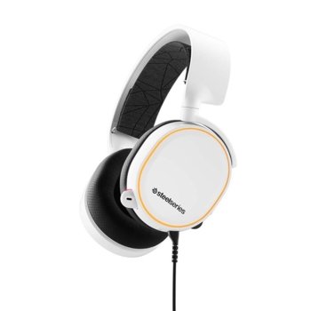 SteelSeries Arctis 5 White 2019 Edition 7.1 + QcK+