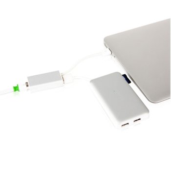 Moshi USB 2.0 to Ethernet Adapter, Silver