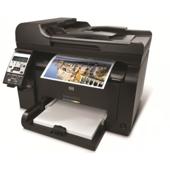HP LaserJet Pro 100 Color MFP M175NW, цветен лазерен принтер/копир/скенер, 600x600dpi, 16/4стр/мин, 128MB, ADF, LAN & WiFi 802.11n, USB, 1 г. | JAR Computers HP LaserJet Pro 100 Color MFP M175NW CE866A