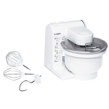Кухненски робот Bosch MUM 4405, 4 степени на работа, 3 бъркалки, 550W, бял image