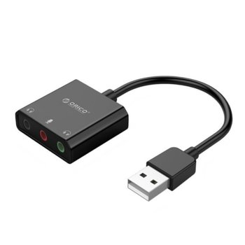 Външна звукова карта Orico SKT3, USB 2.0, 1x TRS, 1x TRRS, 1x Mic image