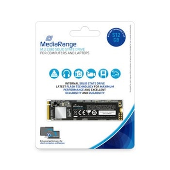 Памет SSD 512GB MediaRange MR1032, NVMe, M.2 (2280), скорост на четене 2080MB/s, скорост на запис 1700MB/s | JAR Computers MediaRange 512GB M.2 2280 MR1032