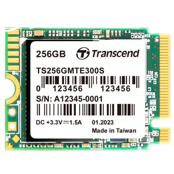 Памет SSD 256GB Transcend TS256GMTE300S, NVMe, M.2 (2230), скорост на четене до 2000MB/s, скорост на запис до 950MB/s | JAR Computers Transcend PCIe SSD 300S 256GB