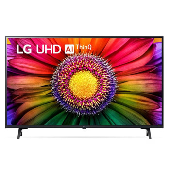 Телевизор LG 43UR80003LJ, 43" (109.22 cm) 4K/UHD Smart LED TV, HDR10 Pro, AI Sound Pro, DVB-T2/C/S2, LAN, Wi-Fi, Bluetooth, 3x HDMI, 2x USB | JAR Computers Телевизор LG 43UR80003LJ