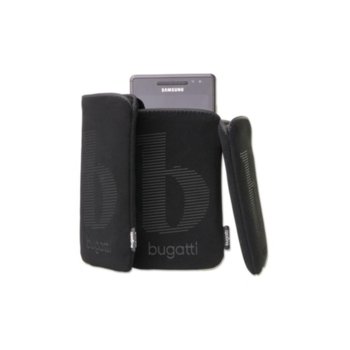 Bugatti Slim Case Universal Size M (черен)