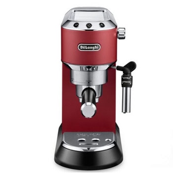 Кафемашина еспресо Delonghi Dedica EC685R, 1300W, 15 bar, Self-priming системата, регулируема капучино система, мобилен воден резервоар, червена | JAR Computers Кафемашина Delonghi EC 685.R