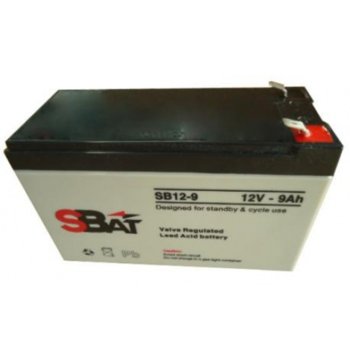 Акумулаторна батерия SBat SB12-9, 12V, 9Ah, T2 конектори | JAR Computers SBat SB12-9