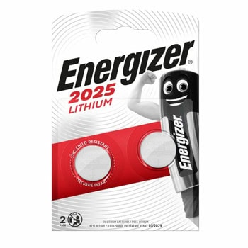 Батерии литиеви Energizer, CR2025, 3V, 2 бр. в опаковка | JAR Computers Energizer Lithium CR2025 3V 2бр. 9282115