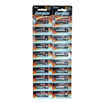 Алкална батерия Energizer, 1.5V, 20 бр.