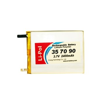 Литиева батерия LP357090, 3.7V, 2400mAh, Li-polymer, 1бр. | JAR Computers Батерия LP357090