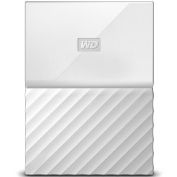Твърд диск 3TB Western Digital MyPassport, външен, 2.5"(6.35cm), USB 3.0, бял | JAR Computers WD My Passport NEW White WDBYFT0030BWT-WESN