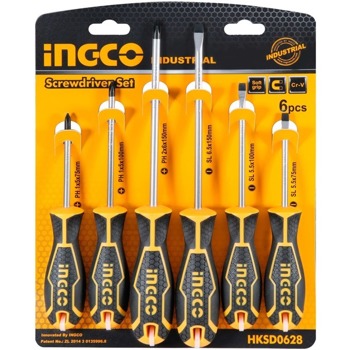 Комплект отвертки 6 броя INGCO HKSD0628 | JAR Computers INGCO HKSD0628