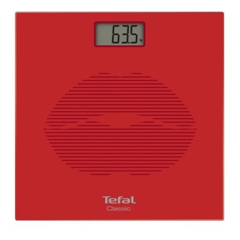Електронен кантар Tefal PP1149VO Classic Mosaic Red, капацитет 160 кг, автоматично включване, червен | JAR Computers Tefal CLASSIC 2 MOZAIC RED PP1149VO