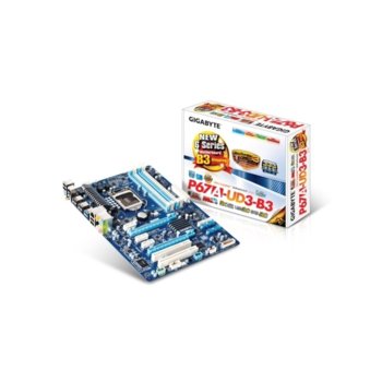 Дънна платка Gigabyte P67A-UD3-B3, P67, LGA1155, DDR3, 2xPCI-E(CF), SB7.1, Lan1000, SATA RAID 0,1,5,10, 2xSATA 6Gb/s, 2xUSB3.0, ATX | JAR Computers Gigabyte P67A-UD3-B3