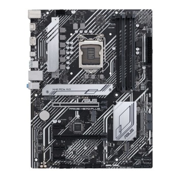 Дънна платка ASUS Prime H570-Plus, H570, LGA1200, PCI-E 4.0 (DP/HDMI), 6x SATA 6Gb/s, 2x M.2, 2x USB 3.2 Gen 2 ports (2 x Type-A), Mini ITX | JAR Computers ASUS PRIME H570-PLUS