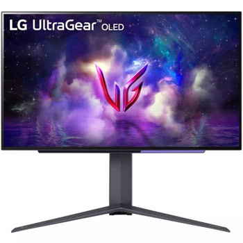 Монитор LG 27GS95QE-B, 26.5" (67.31cm) OLED панел, 240Hz, QHD, 0.03ms, 1 500 000:1, 275cd/m2, DisplayPort, HDMI, USB Hub | JAR Computers LG 27GS95QE-B