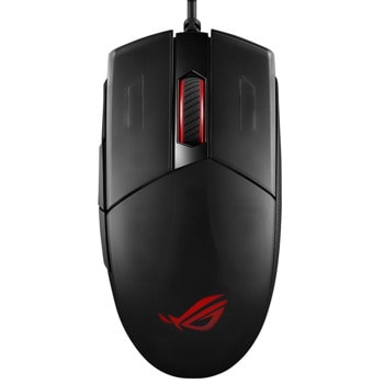 Мишка Asus ROG Strix Impact II, оптична (6200 dpi), гейминг, USB, черна, Aura Sync RGB подсветка | JAR Computers Asus ROG Strix Impact II 90MP01E0-B0UA00
