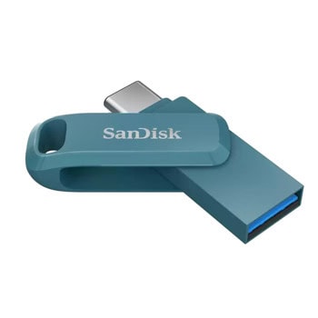 Памет 128GB USB Flash Drive, SanDisk Ultra Dual Drive Go, USB 3.2 Gen 1 Type-A/C, синя | JAR Computers SanDisk SDDDC3-128G-G46NBB