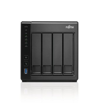 Мрежови диск (NAS) Fujitsu CELVIN NAS QE805, двуядрен Freescale ARMv7 Cortex-A9 1.2GHz, 8TB (4x 2TB), 512MB RAM, 2x LAN1000, 3x USB A 3.0, eSATA | JAR Computers Fujitsu CELVIN NAS QE805