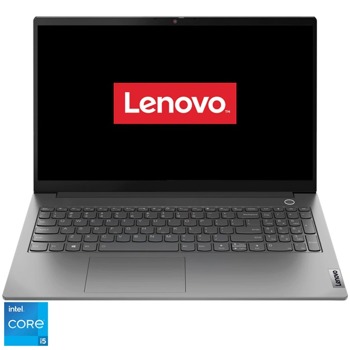 Лаптоп Lenovo ThinkBook 15 G2 (20VE00FLRM)(сив), четириядрен Tiger Lake Intel Core i5-1135G7 2.4/4.2 GHz, 15.6" (39.62 cm) Full HD IPS Anti-Glare Display, (HDMI), 8GB DDR4, 512GB SSD, 1x USB 3.1 Gen 2 Type-C, Free DOS image